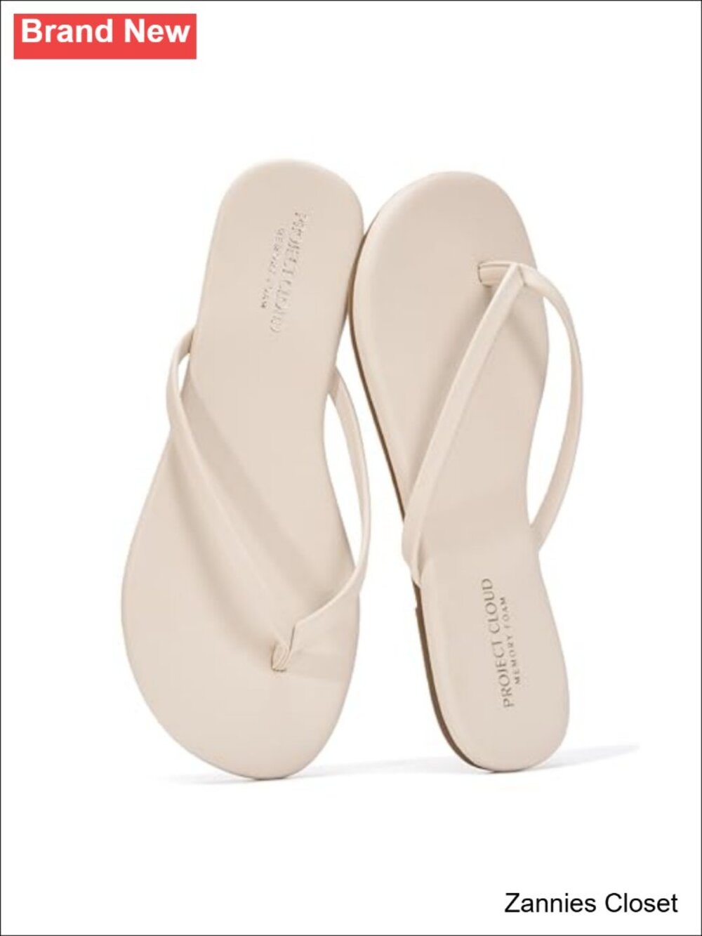 ✨ Project Cloud Women's Memory Foam Slip-On Flip Flop Sandals Comfortable